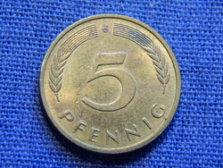 Németország 5 Pfennig 1991 G