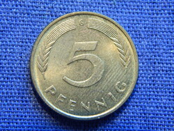 Németország 5 Pfennig 1990 G