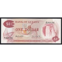 Guyana,1 dollar 1989 UNC