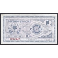 Észak-Macedónia,10 denari 1992 aUNC+