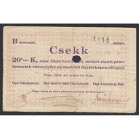 Magyarország,20 korona 1919 - Pápa F