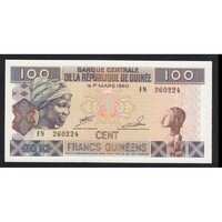 Guinea,100 francs 2012 UNC