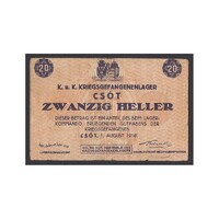 Hungary, 20 Heller/Fillér 1916 - Csót F