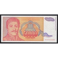 Jugoszlávia,50000 dinara 1994 EF+