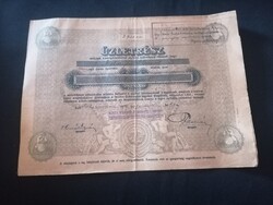 1925. Szekszárd és környéke 'Hangya' Fogyasztási és Értékesítő Szövetkezet" üzletrészjegye