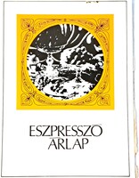 A Miskolci Vendéglátóipari Vállalat Miskolc Étlap borítóval 1980