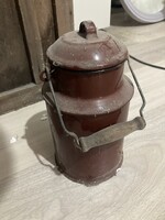 Leves tea kávé szállító bödön kb 2-3L  edény kulacs bádog
