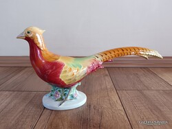 Régi Herendi porcelán nagyméretű fácán figura