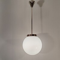 ART DECO RÉGI BAUHAUS MENNYEZETI LÁMPA 30 CM ÁTMÉRŐ, NAGY MÉRETŰ GOLYÓ FORMA