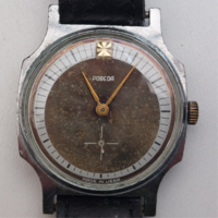 Pobeda Russian men's wristwatch, working