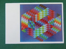 Képeslap - Victor Vasarely: Ambigu-B - 1970.