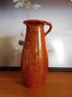Mid century Tófej váza 25 cm - ritka forma
