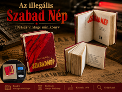 Máté György: Az illegális Szabad Nép – 1974-es vintage minikönyv, Kossuth