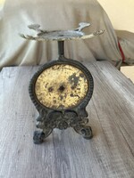 Antique cast iron scale, clock scale