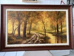 Tamás Bimbó - 'Forest Path' - Wonderful Oil Painting!!!