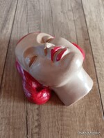 Budai Műhely - Geörcs László art deco kerámia falidísz