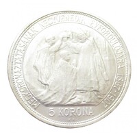 Magyarország,5 korona 1907 - Koronázás 40. évfordulójára - FERT aUNC+