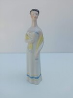 Ritka Art deco Drasche - Kőbányai porcelán hölgy lány figura