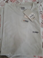 EGO sport bézs pamut férfi rövidujjú póló felső XL Új. címkés. Extra