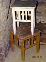2 DB. !! RÉGI HOKEDLI, RETRO ÜLŐKE, PROVENCE VINTAGE KIS SZÉK ( TARTÓ ÁLLVÁNY )