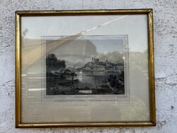 Szlovákia Pozsony  acélmetszet Poppel 1872 Szlovákia