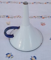 Old enameled funnel 13x10 cm