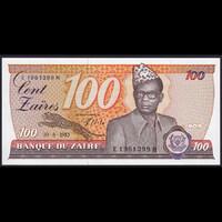 Zaire 100 Zaires 1985 P-29b UNC