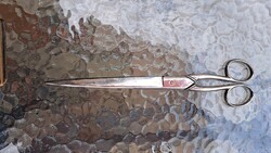 Régi 26 cm-es HOT DROP FORGED STEEL kovácsolt acél szabóolló –