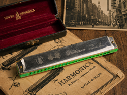 Old Tower 48 Reed Tremolo Harmonica – Shanghai, China – Working