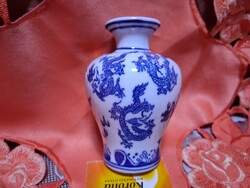 Jingdezhen, kínai porcelán  miniatűr  alkoholos palack, mini váza