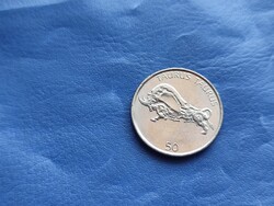 SZLOVÉNIA 50 TOLAR / PETDESET TOLARJEV 2005 BIKA! RITKA!