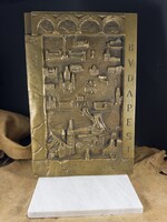 Ritka Kiss Sándor (1925-1999) Budapesti bronz “kis”plasztikàja (kb 5 kg)