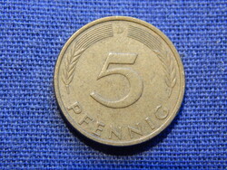 Németország 5 Pfennig 1972 D