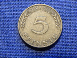 Németország 5 Pfennig 1950 D