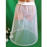 60cm Long Children's Slip Skirt with One Hoop, Hoop, Step-Enhancing
