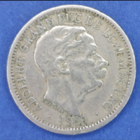 Luxemburg 1901 – 10 Centimes (Adolf nagyherceg) érme – Jó/Szép tartásban (aVF)