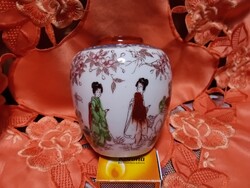 Japán porcelán hasas váza