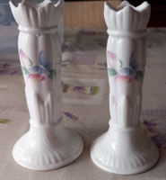 Aynsley finomcsont-porcelán gyertyatartó pár (Angol, vintage)