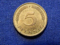 Németország 5 Pfennig 1989 F