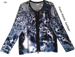 Frank Walder zip-up cardigan/t-shirt XL 754