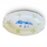 Herendi porcelán kinálótálka-Mátraháza,Kékes Nagyszálló RITKASÁG!