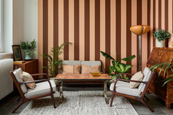 Lounge (sofa) set, inspired by Adrian Pearsall, solid frame with smoked oak finish