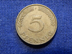 Németország 5 Pfennig 1972 F