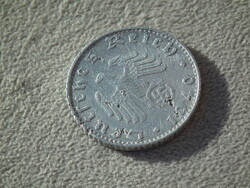 Németország, horogkeresztes birodalmi 50 Pfennig (Reichspfennig), 1940 B