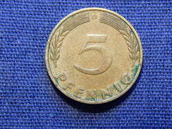 Németország 5 Pfennig 1970 D
