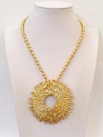Eredeti Schiaparelly 18kt aranyozott mogul Nyaklánc