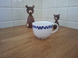 Ikea vintage Medlem újszerű állapotú nagyobb méretű kék-fehér bögre, jumbo csésze