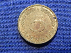 Németország 5 Pfennig 1976 G
