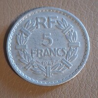 Franciaország 5 frank, 1947