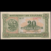 Görögország 20 Drachma 1940 P-315 UNC